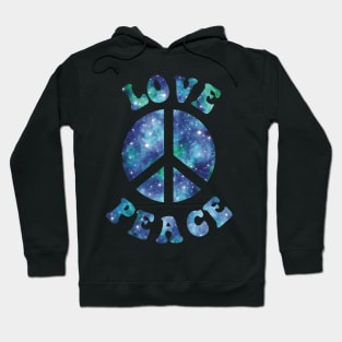 Love and Peace (cool color version) Hoodie